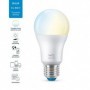Bec LED inteligent WiZ Connected Whites A60, Wi-Fi, E27, 8W (60W), 806 lm, lumina alba (2700-6500K), compatibil Google Assistant