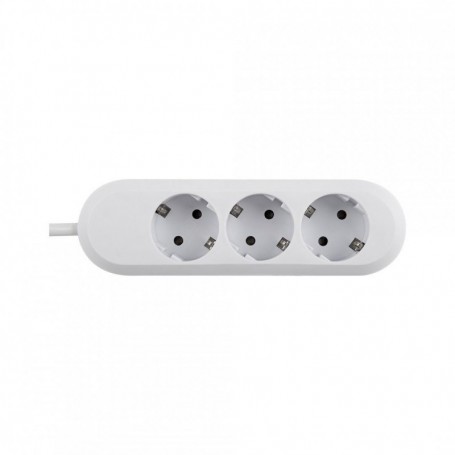 Prelungitor Bachmann SMART 3xCEE7/3, fara intrerupator, lungime cablu 5m, H05VV-F 3G1.5, alb, nedemontabil