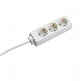 Prelungitor Bachmann SELLY 3xCEE7/3 PC, fara intrerupator, lungime cablu 5m, H05VV-F 3G1, alb