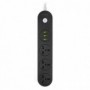 Prelungitor cu protectie Serioux, 3 prize universale, input 100-240V,50- 60Hz,output (Total): 2500W - 10A, 3 porturi USB, USB Ou