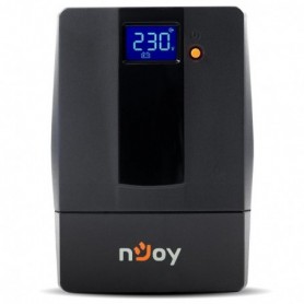 UPS nJoy Horus Plus 600, 600VA/360W, Afisaj LCD cu ecran tactil, 2 Prize Schuko cu Protectie, Repornire Automata, RJ11 protectie