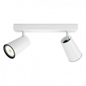 Spot LED Philips myLiving Paisley, 2xGU10, 5.5W, IP20, Metal, Alb