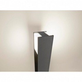 Stalp pentru iluminat exterior Philips Bridge, 1xE27, max 42W, IP44, 802x121mm, Antracit