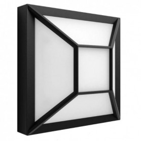 Aplica LED pentru exterior Philips Drosera, 12W (83W), 176V, 1200 lm, lumina calda (2700K), IP44, 74x190mm, Negru