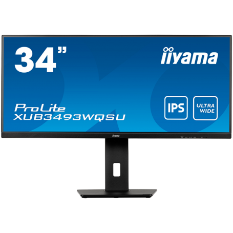 IIYAMA Monitor LED XUB3493WQSU-B5 34” IPS 3440 x 1440 @75Hz 21:9, 400 cd/m², 4ms, HDMI, DP, USB, height, swivel, tilt,