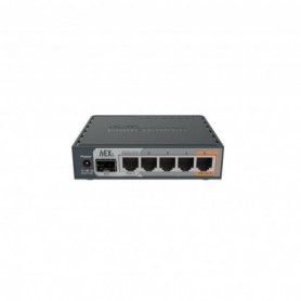Mikrotik 5-Port Gigabt Ethernet Router, RB760iGS, 5* 10/100/1000Ethernetports, CPU nominal frequency: 880 MHz, 2* CPU core count