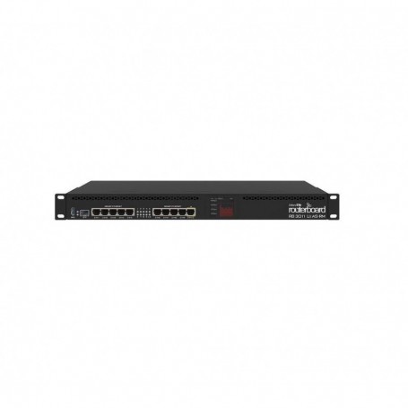 MikroTik RouterBOARD 3011UiAS with Dual core 1.4GHz ARM CPU, 1GB RAM ,10xGbit LAN, 1xSFP port, RouterOS L5, 1U rackmount case, L