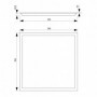 Panou LED Vivalux HELLI, 40W, 4000 lm, lumina neutra (4000K), 120°, IP20, 595x595x22mm, 30000h, Alb