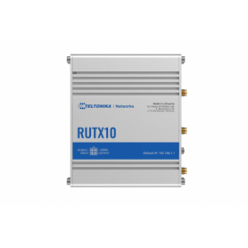 TELTONIKA Profesional Ethernet Router RUTX10, Interfata: 1 x WAN port 10/100/1000 Mbps, 3 x LAN ports, 10/100/1000 Mbps, Wireles