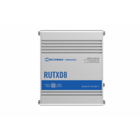 TELTONIKA INDUSTRIAL ETHERNET ROUTER RUTX08, Interfata: 1 x WAN port 10/100/1000 Mbps, 3 x LAN ports, 10/100/1000 Mbps, CPU: Qua