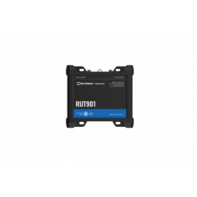 TELTONIKA INDUSTRIAL ROUTER RUT901, Dual SIM, 4G (LTE) – Cat 4 up to 150 Mbps, 3G – Up to 42 Mbps, 2G – Up to 236.8 kbps, Standa