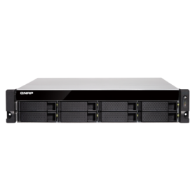 NAS QNAP 883XU-RP 8-Bay, CPU Intel Xeon E-2124 Quad Core 3.3GHz, RAM 8 GB UDIMM DDR4 ECC(2 x 4GB), 2.5"/3.5" SATA 6Gbps HDD (nei