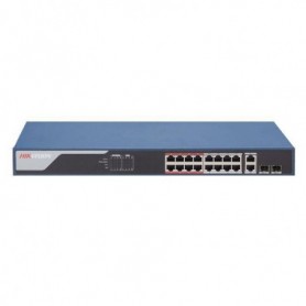 Switch 24 porturi POE DS-3E1326P-SI, Smart managed, 24 × 100 Mbps PoE RJ45 port, and 2 × gigabit combo, RJ45 port, full duplex, 