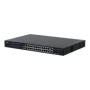 Dahua managed switch 26 porturi, 24 porturi POE, Interfata:24 x 10/100/1000 Mbps, 2 x 2 gigabit uplink combo ports, Buget POE: 3