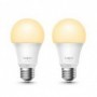 TP-Link Tapo L510E Smart bulb White 2 PACK, Yellow Wi-Fi, Dimmable, E27, Wi-Fi Protocol IEEE 802.11b/g/n, Wi-Fi Frequency 2.4 GH