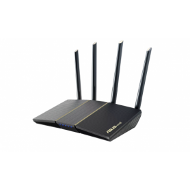 Asus Wireless Router RT-AX57, AX3000 2402 Mbps+ 574 Mbps, Dual-Band-2.4, 5Ghz, WI-FI 6, 4 x antene externe, Procesor: 1.7GHz qua