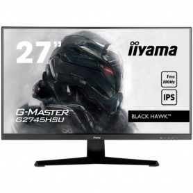 IIYAMA Monitor LED G2745HSU-B1 G-MASTER 27" IPS 1920 x 1080 @100Hz 250 cd/m² 1000:1 1ms HDMI DP USB Hub tilt