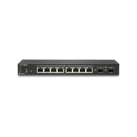 Switch SonicWall SWS12 8 porturi Gigabit, 2 porturi SFP, POE/POE+, static routing, firewall/cloud managed