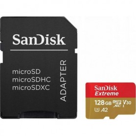 Card de Memorie MicroSDXC SanDisk, 128GB, UHS-I, Class 10, 80MB/s + Adaptor
