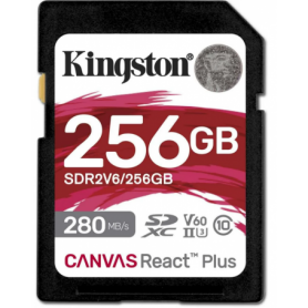 Card de Memorie Kingston SDXC Canvas React Plus Class 10 UHS-II 256GB
