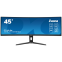 IIYAMA Monitor LED XCB4594DQSN-B1 45’’ Dual QHD VA panel with KVM switch, USB-C 90W dock and RJ45 5120 x 1440 @165Hz 	32:9 450 c