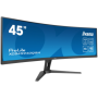 IIYAMA Monitor LED XCB4594DQSN-B1 45’’ Dual QHD VA panel with KVM switch, USB-C 90W dock and RJ45 5120 x 1440 @165Hz 	32:9 450 c