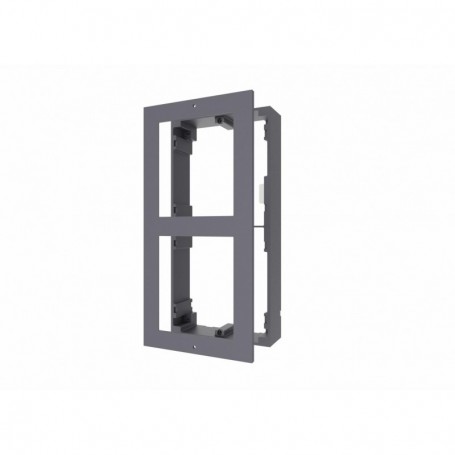 Panou frontal pentru 2 module de videointerfon modular Hikvision DS-KD-ACW2 permite conectarea a 2 module de interfon modular mo