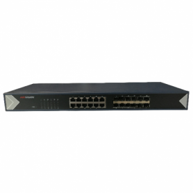 Layer 2 network switch designed for video data transmission 12 x 10/100/1000 Mbps ethernet ports and 12 x 10/100/1000 Mbps SFP p
