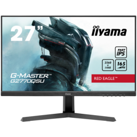 IIYAMA Monitor LED G2770QSU-B1 Fast IPS, matte finish 2560 x 1440 @165Hz  400 cd/m² 	0.5ms HDMI DP USB Hub tilt