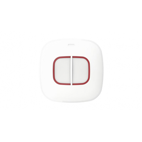 Buton de panica wireless Hikvision DS-PDEB2-EG2-WE(B), 2 butoane, ,frecventa de operare: 868MHz, criptare: AES-128, distanta de 