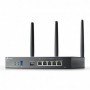 "Omada AX3000 Wi-Fi 6 Gigabit VPN Router PORT: 1× Gigabit SFP WAN/LAN Port, 1× Gigabit RJ45 WAN Port, 4× Gigabit WAN/LAN RJ45 Po
