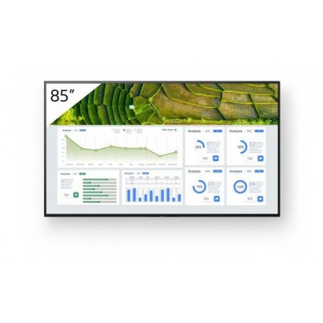 Monitor Signage Sony BZ30L, 85", UHD, 24/7, 440nit, panel VA, Direct LED, 15.9ms, contrast static 6000:1, contrast dinamic 30000