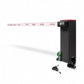 Kit bariera de acces auto cu brat telescopic fara LED Motorline KIT TURBO 6 + ZUM75HTSL-6, 6 m, 24V, utilizare intensiva Pachetu