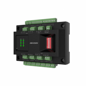 Chassis door control modul Hikvision DS-K2M002X-E:  The chassis contains din rails, which helps installing the DS-K2M002X access