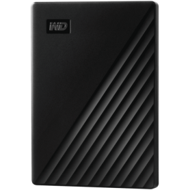 HDD Extern WD My Passport 1TB, 256-bit AES hardware encryption, Backup Software, Slim, USB 3.2 Gen 1 Type-A up to 5 Gb/s, Black