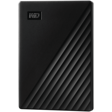 HDD Extern WD My Passport 1TB, 256-bit AES hardware encryption, Backup Software, Slim, USB 3.2 Gen 1 Type-A up to 5 Gb/s, Black