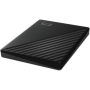 HDD Extern WD My Passport 1TB, 256-bit AES hardware encryption, Backup Software, Slim, USB 3.2 Gen 1 Type-A up to 5 Gb/s, Black