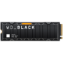 SSD WD Black SN850X HeatSink 2TB M.2 2280 PCIe Gen4 x4 NVMe, Read/Write: 7300/6600 MBps, IOPS 1200K/1100K, TBW: 1200