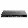 Switch D-Link DGS-1520-28MP, 28 porturi Gigabit,24 x 10/100/1000Base-T, 2 x 10GBase-T, 2 x 10G SFP+, Switching Capacity: 128 Gbp