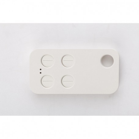 Telecomanda cu 4 butoane Venitem VELA 2.0W, Rolling code, frecventa 433,92 MHz, culoare alba, dimensiuni 70x35x9 mm, greutate 19