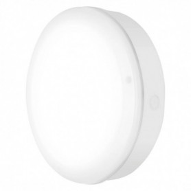 Aplica LED pentru exterior Ledvance SURFACE BULKHEAD 250 ON/OFF, 10W, 800 lm, lumina neutra (4000K), IP65, Ø25cm, plastic, Alb