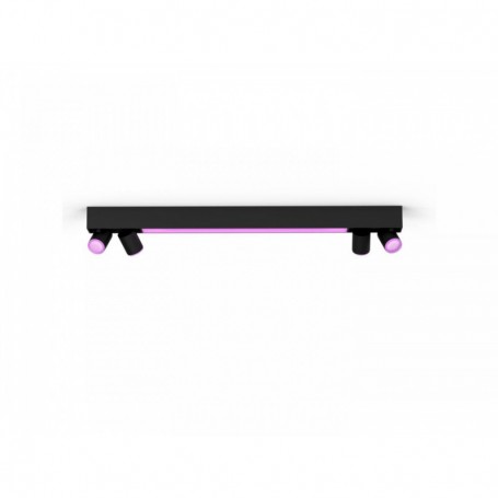 Plafoniera LED RGB Philips Hue Centris, Bluetooth, cu 4xGU10, 4x5.7W + LED 40W, 4200 lm, lumina alba si color (2000-6500K), IP20