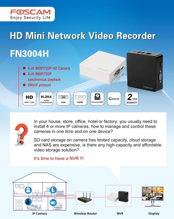 NVR 4 CANALE FOSCAM FN3004H 5